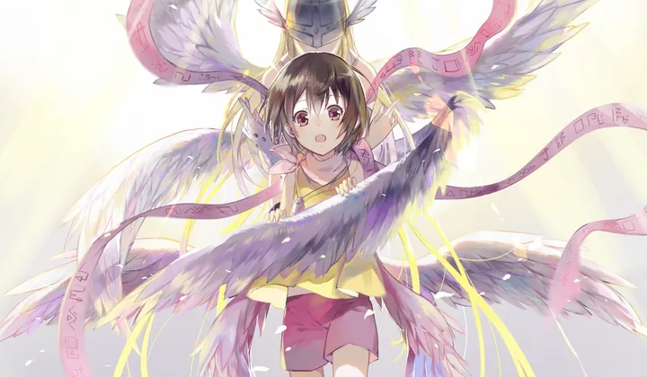 Hikari and Angewomon playmat